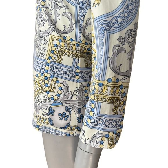 J. MCLAUGHLIN Catalina Cloth Signature Tee Art To Wear Medallion 3/4 Sleeve - Picture 10 of 16